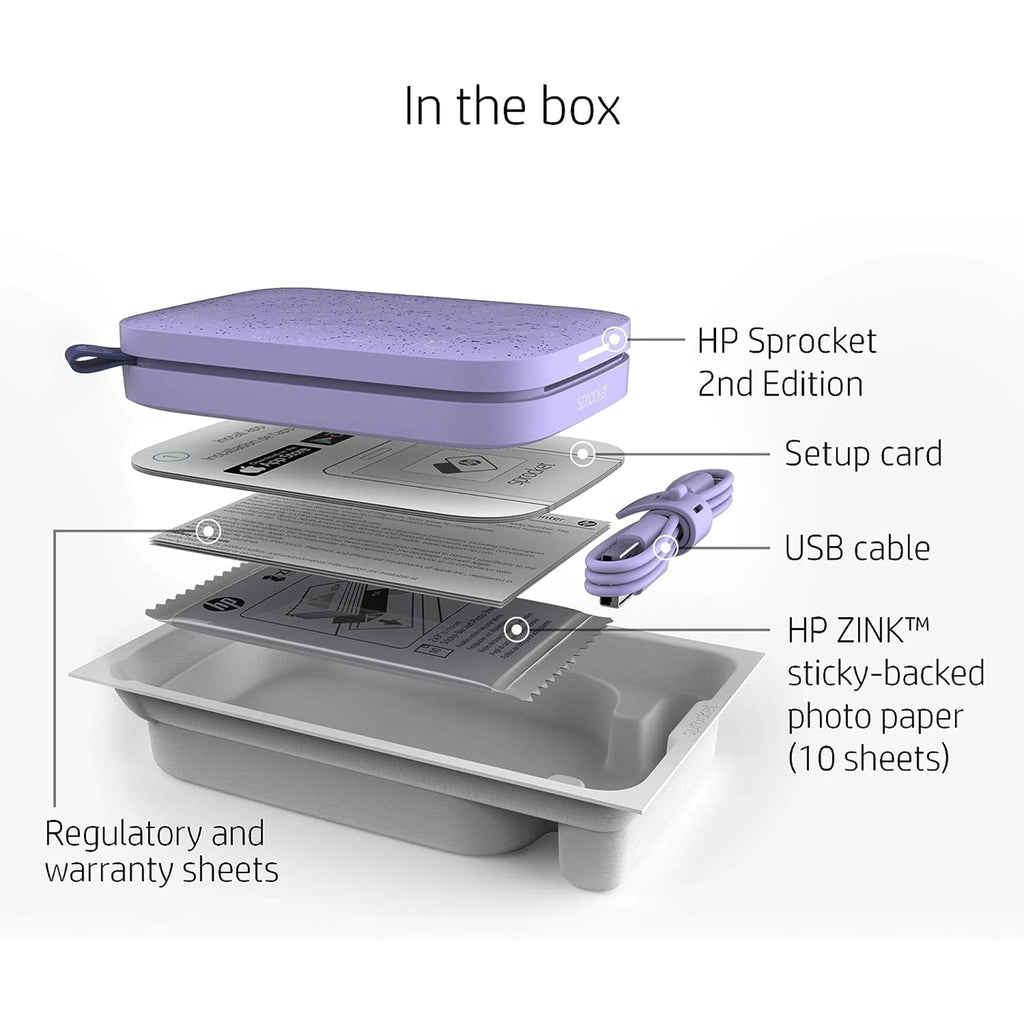 HP Sprocket 2x3" Portable Instant Photo Printer | Print from iPhone & Android 3