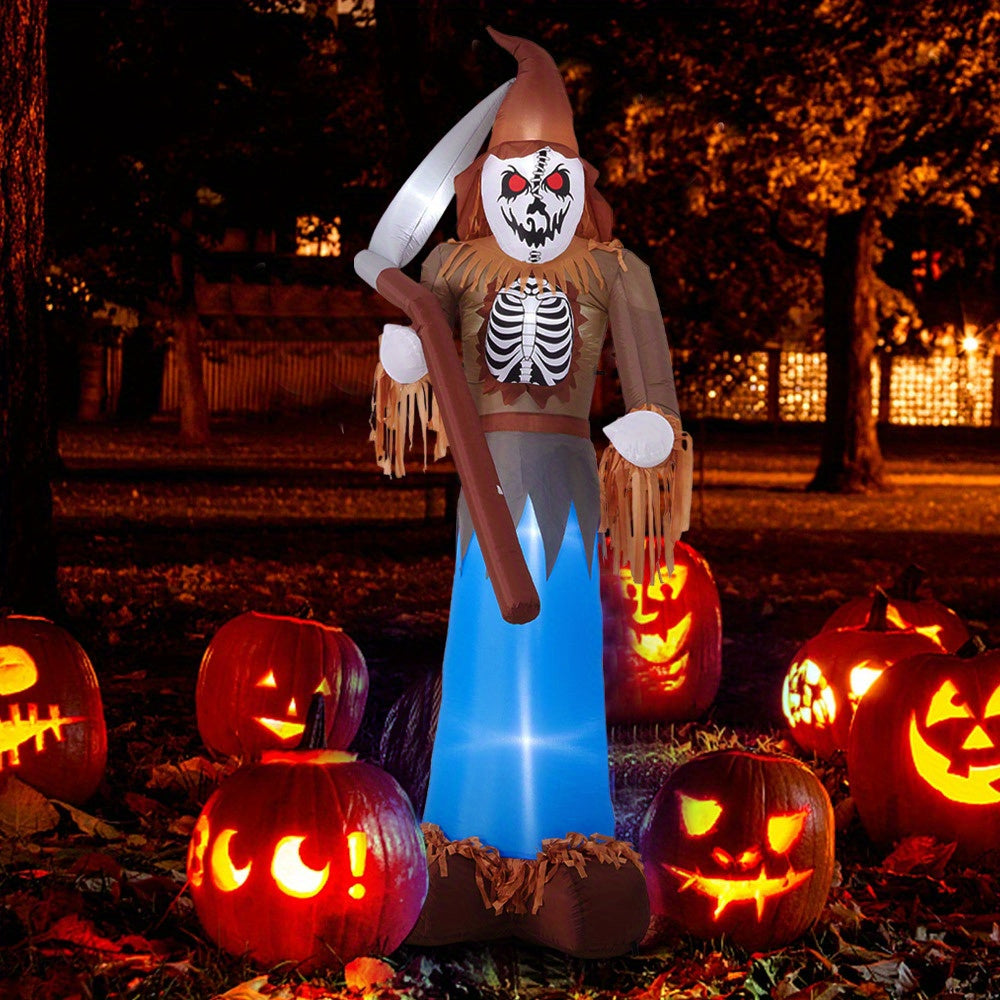 Halloween Decor Inflatable Grim Reaper Scarecrow 1
