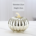 Halloween Decoraties Glas Pompoen LED Verlichting Set 5