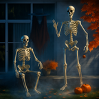 Halloween Reusachtige Buitenskelet Decoratie 2