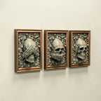 Halloween Schedel Fotolijst Hanger | Zie Geen Kwaad, Hoor Geen Kwaad, Spreek Geen Kwaad Halloween Decoratie 7