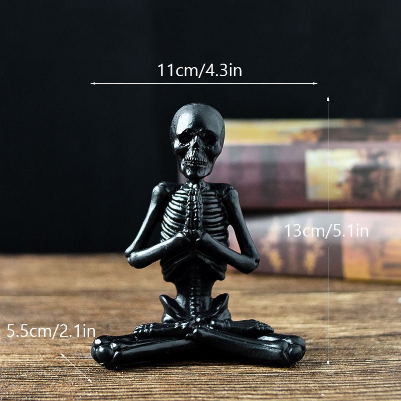 Halloween harsbeeldje — Vintage zwart-wit ornament 11