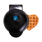 Heart & Round Waffle Maker — 350W Mini Breakfast Machine 0