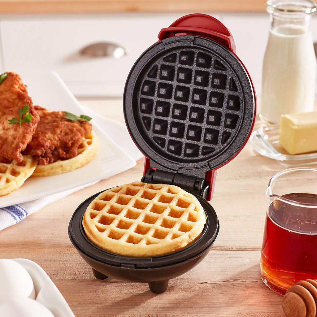 Heart & Round Waffle Maker — 350W Mini Breakfast Machine 1