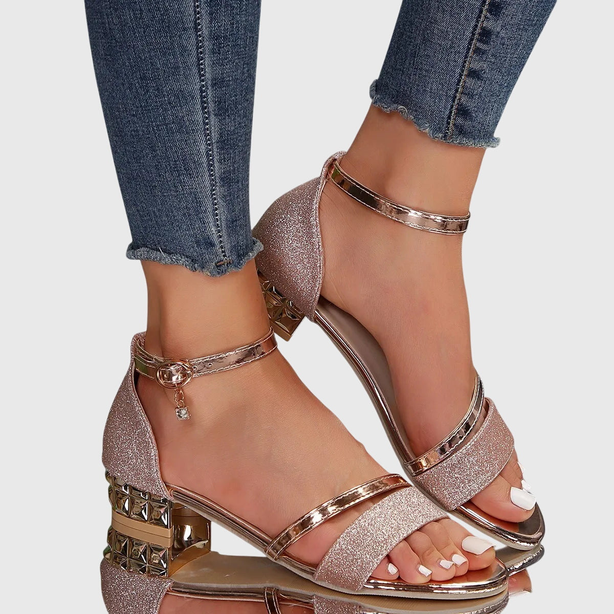 Heeled Orthopedic Sandals Women Adjustable Closure 3