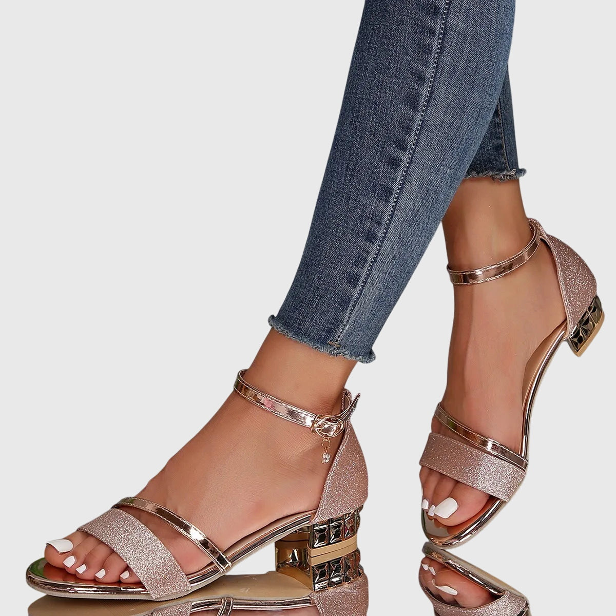 Heeled Orthopedic Sandals Women Adjustable Closure 4