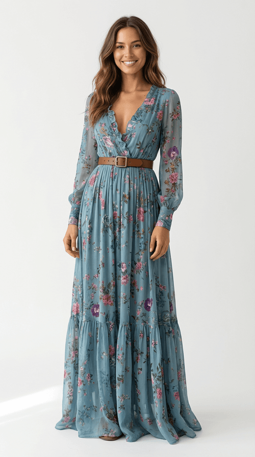 Indira Boho Maxi Dress 4