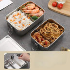 Jojo - Roestvrijstalen lunchbox, praktische en milieuvriendelijke lunchbox (set van 3) 2
