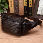 Kalsten | Genuine Cowhide Leather Waist Bag for Men – Large Capacity Fanny Pack, Belt & Crossbody Travel Bag 1