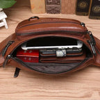 Kalsten | Genuine Cowhide Leather Waist Bag for Men – Large Capacity Fanny Pack, Belt & Crossbody Travel Bag 5