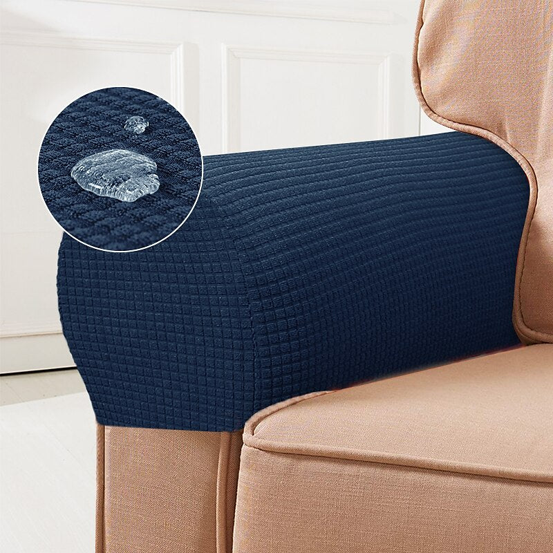 Kalsten | Stretch Armrest Covers – Spandex Covers for Chairs & Armchairs, Set of 2, Bordeaux 0