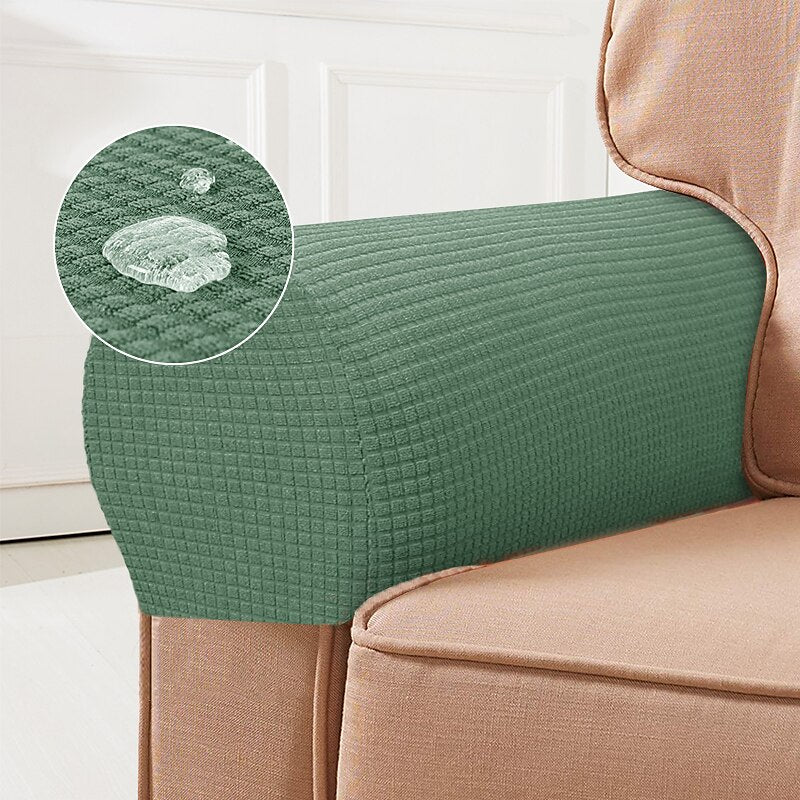 Kalsten | Stretch Armrest Covers – Spandex Covers for Chairs & Armchairs, Set of 2, Bordeaux 3