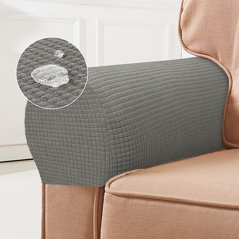 Kalsten | Stretch Armrest Covers – Spandex Covers for Chairs & Armchairs, Set of 2, Bordeaux 6
