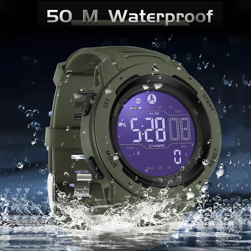 Kalsten | Waterproof Military Pedometer Digital Watch 1