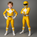 Kids Superhero Costume – Muscle Print Jumpsuit with Mask & Detachable Hood 0