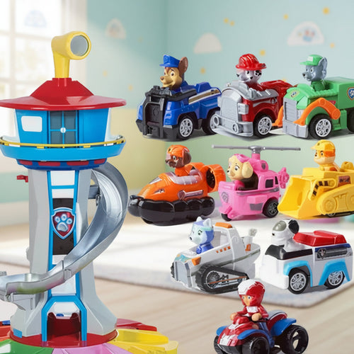 Kids Toys Playset Slide Tower Track Imaginative Car Play 0