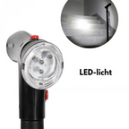 Folding Walking Cane – Adjustable Walking Stick with LED Light & Quad Base