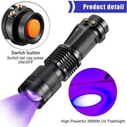 LED UV FLASHLIGHT - ULTRAVIOLET INSPECTION LAMP FOR PET URINE SPOTS AND STAIN DETECTION 2