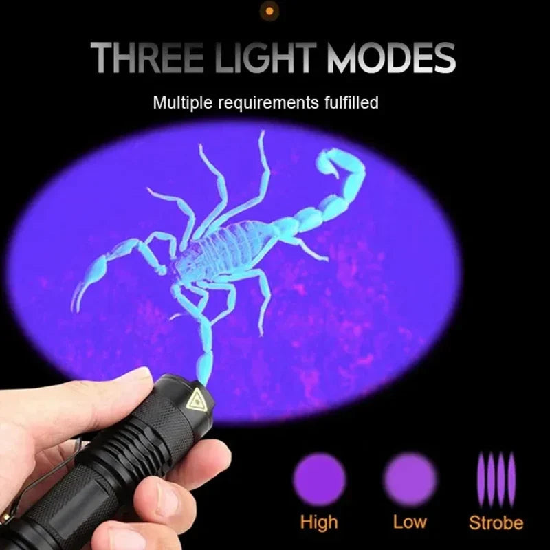 LED UV FLASHLIGHT - ULTRAVIOLET INSPECTION LAMP FOR PET URINE SPOTS AND STAIN DETECTION 6
