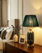 Lampada da Tavolo | Stefano – Ceramica Decorata Verde 4