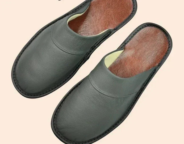 Leather Men's Slippers - Lucas 5