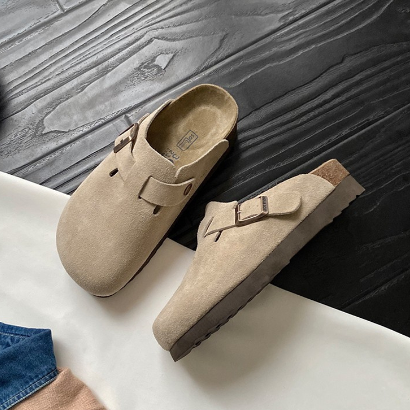 Leather Slide Sandals 3