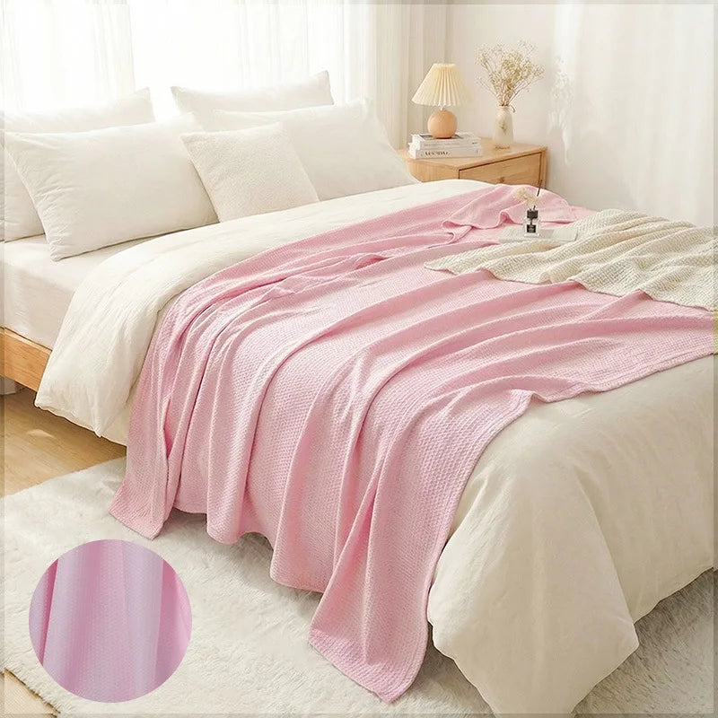 Leichte Sommerdecke aus 100 % Bambusfaser, atmungsaktiv und weich, 200 x 230 cm 10