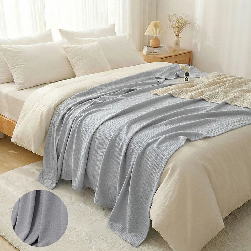 Leichte Sommerdecke aus 100 % Bambusfaser, atmungsaktiv und weich, 200 x 230 cm 11