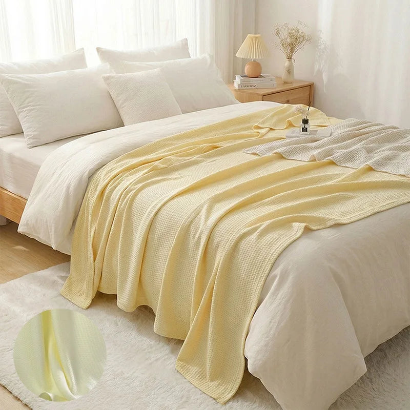 Leichte Sommerdecke aus 100 % Bambusfaser, atmungsaktiv und weich, 200 x 230 cm 13