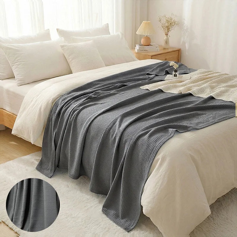 Leichte Sommerdecke aus 100 % Bambusfaser, atmungsaktiv und weich, 200 x 230 cm 14