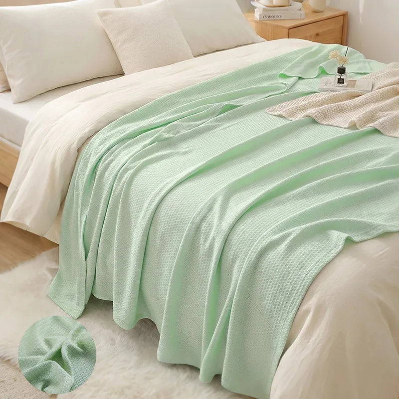 Leichte Sommerdecke aus 100 % Bambusfaser, atmungsaktiv und weich, 200 x 230 cm 6