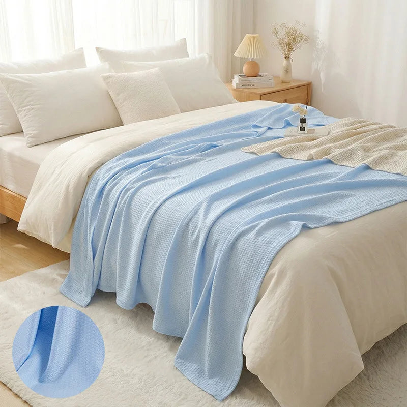 Leichte Sommerdecke aus 100 % Bambusfaser, atmungsaktiv und weich, 200 x 230 cm 8