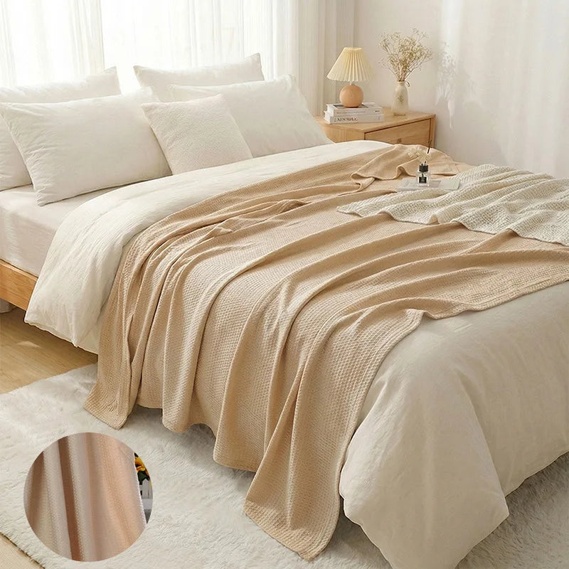 Leichte Sommerdecke aus 100 % Bambusfaser, atmungsaktiv und weich, 200 x 230 cm 9