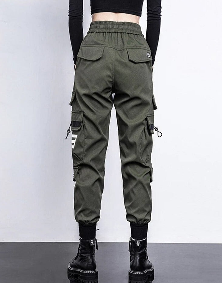 Women’s High-Waist Cargo Joggers | Utility Pockets, Elastic Waist & Streetwear Fit