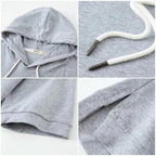 Lightweight Short-Sleeve Hoodie in Soft Cotton Blend with Relaxed Fit 4