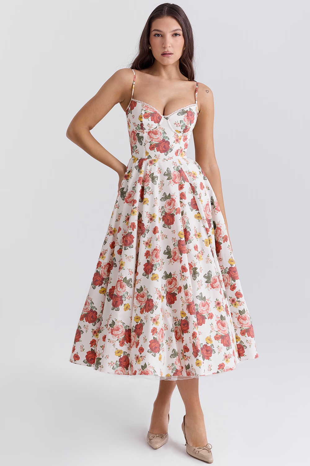 Lucia | Women’s Elegant Wedding Guest Midi Dress 0