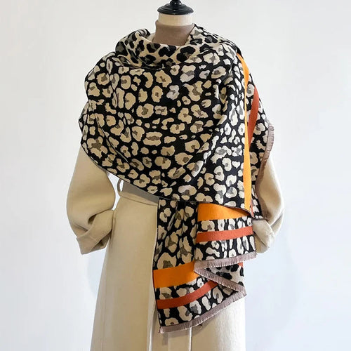 Luxe Dubbelzijdige Kasjmiermix Sjaal voor Dames – Warm & Stijlvol voor de Winter 1