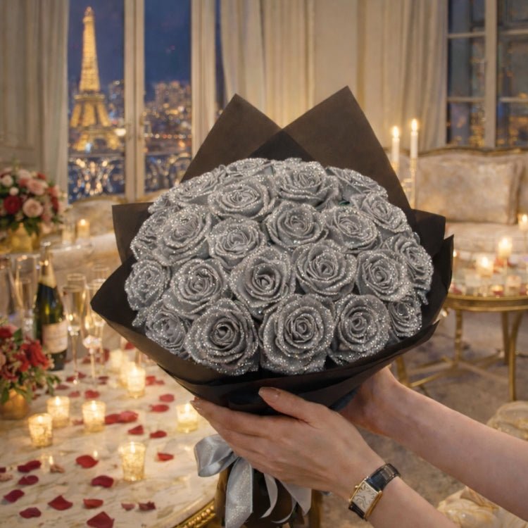Luxury Handmade Sparkle Rose Bouquet – The Ultimate Valentine’s & Anniversary Gift Romantic Gift for Girlfriend, Wife & Valentine's Day 14