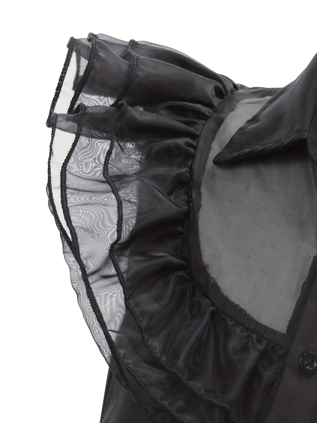 Meisjes Rimpelige Gotische Halloween Kostuum Jurk | Gelaagde Mini 2