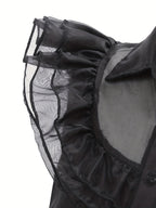 Meisjes Rimpelige Gotische Halloween Kostuum Jurk | Gelaagde Mini 2