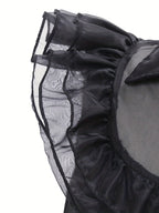 Meisjes Rimpelige Gotische Halloween Kostuum Jurk | Gelaagde Mini 5