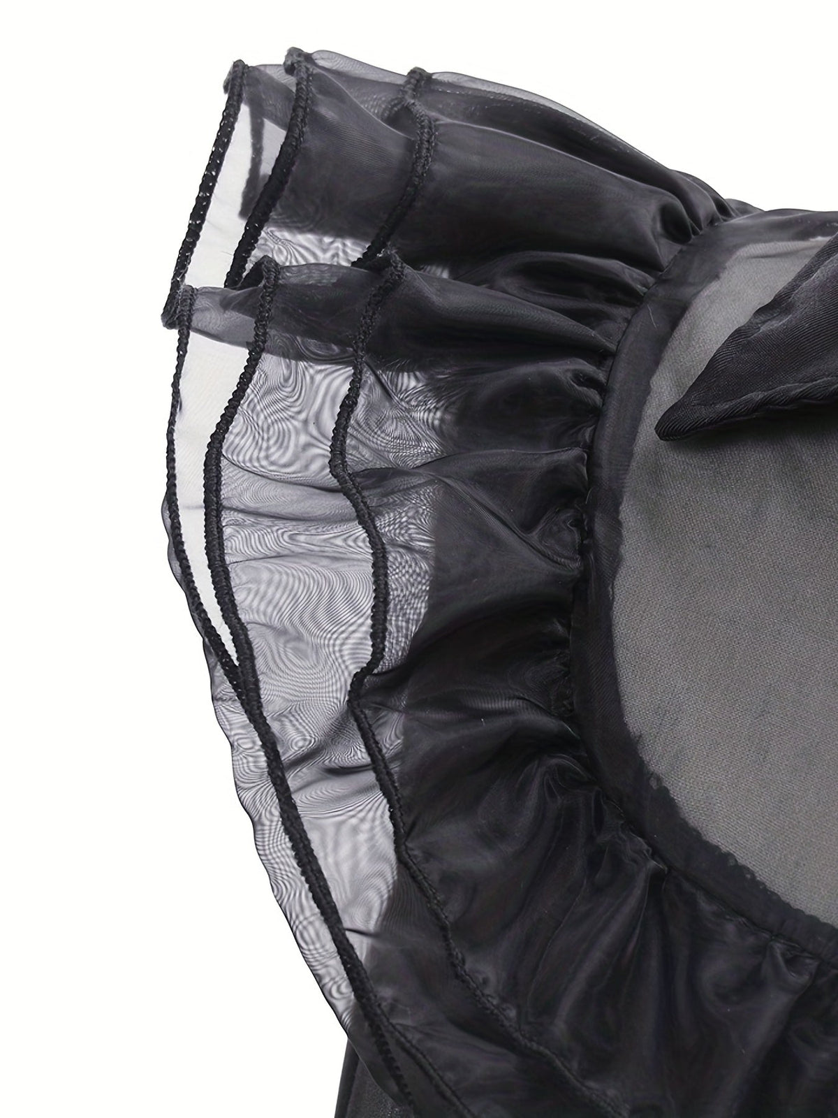 Meisjes Rimpelige Gotische Halloween Kostuum Jurk | Gelaagde Mini 5