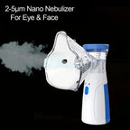 Mini Facial Steamer | Rechargeable Silent Mesh Nebulizer for Face Hydration & Skin Care, White 4