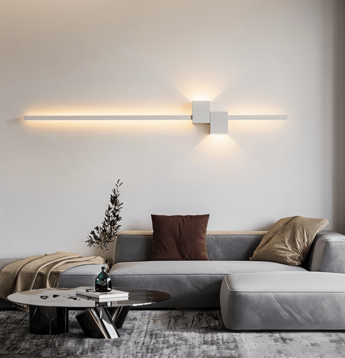 LED Wall Light – Linear Minimal Design, Soft Indirect Glow & Modern Metal Build