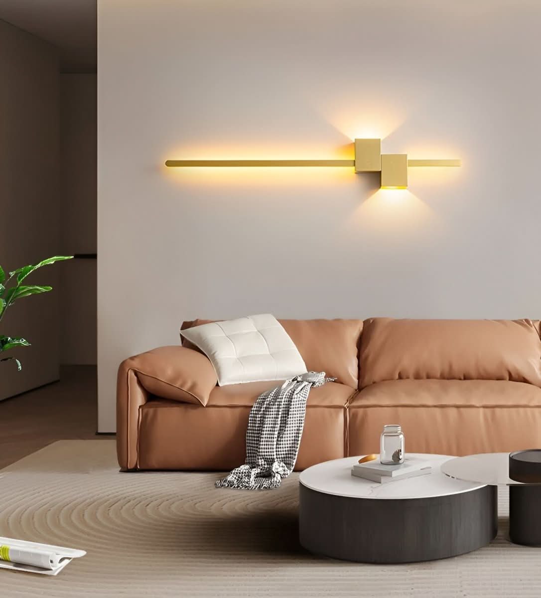 LED Wall Light – Linear Minimal Design, Soft Indirect Glow & Modern Metal Build