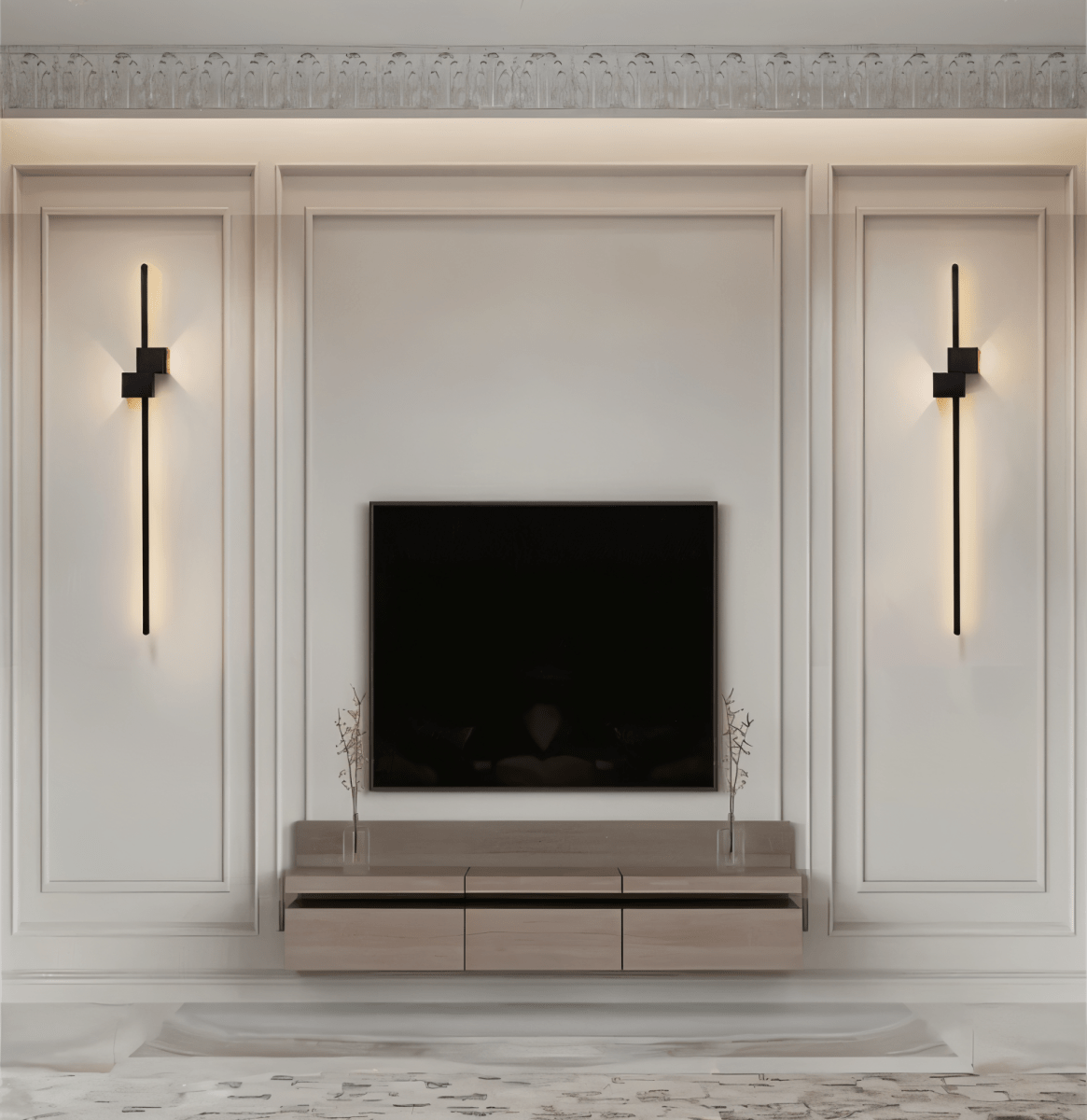 LED Wall Light – Linear Minimal Design, Soft Indirect Glow & Modern Metal Build