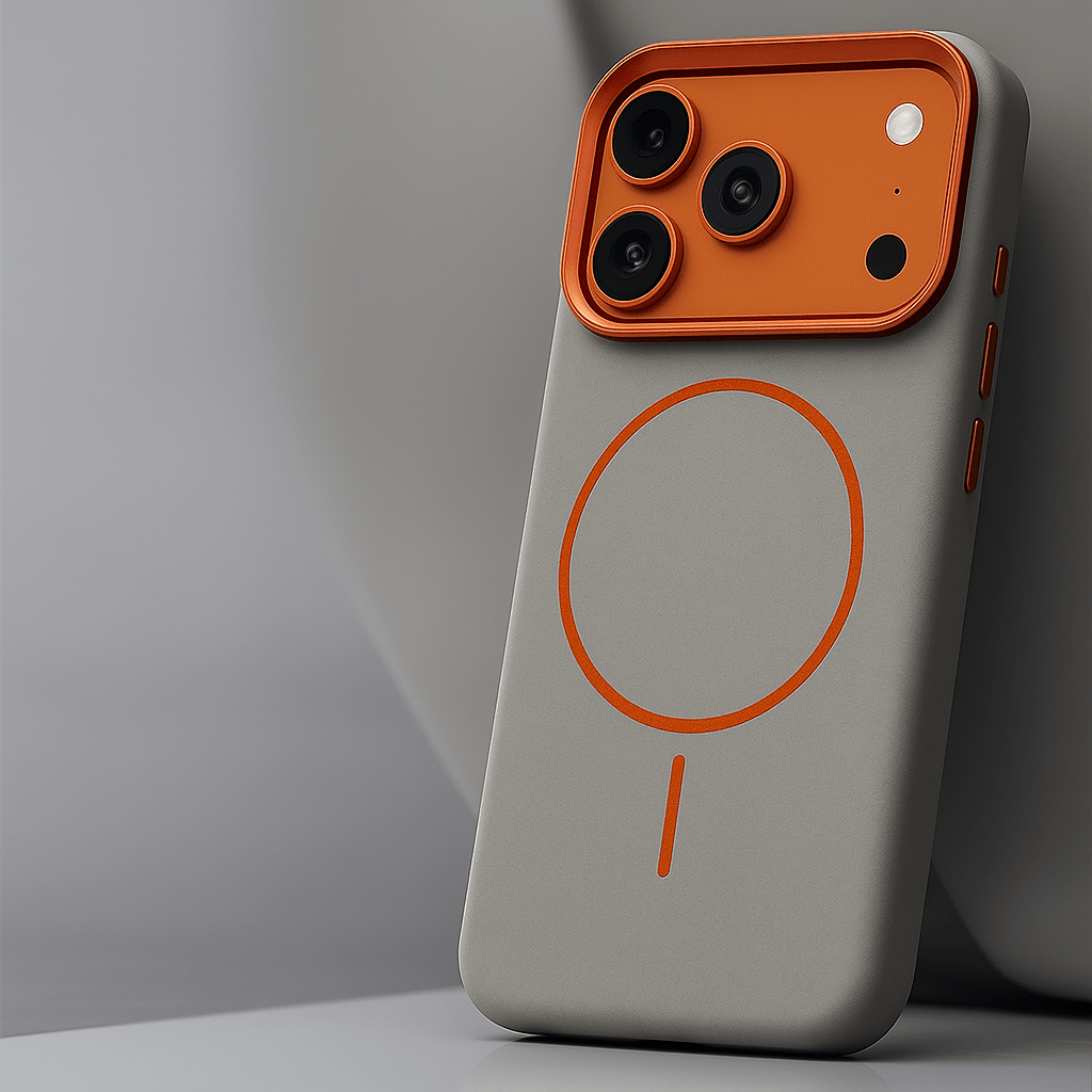 Montara leren iPhone-hoesje — Olifantenpatroon & MagSafe 0