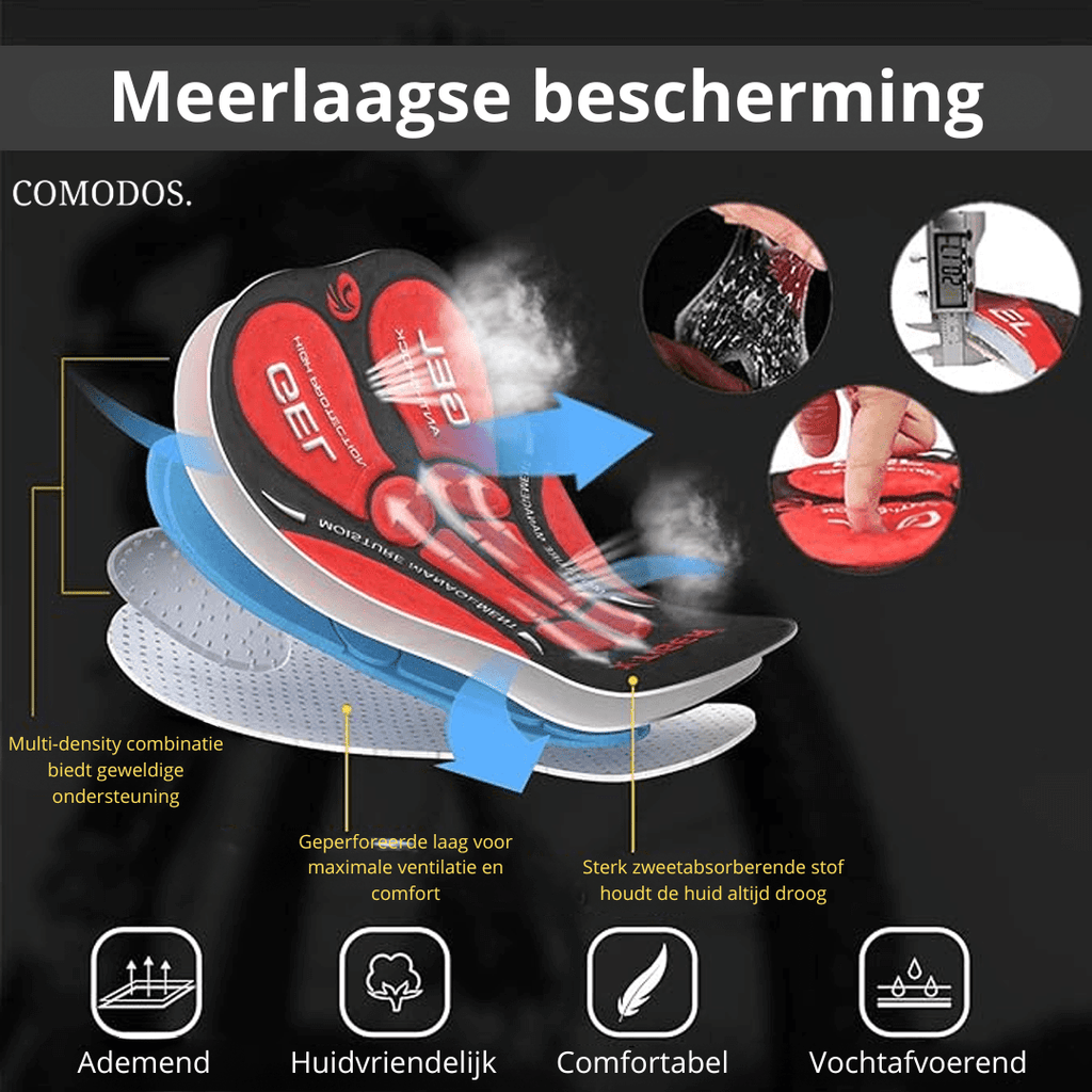 Moto Comfort Shorts met 5D Gel Pad — Motoronderbroek 2