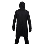 Mysterieus Kapuzenkostuum Zwart met Masker & Handschoenen Unisex Halloween Cosplay Party Outfit voor Kinderen & Volwassenen | Sansoti 5