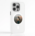 NFC E-Ink Round Display Case for iPhone 13-17 Pro Max 0